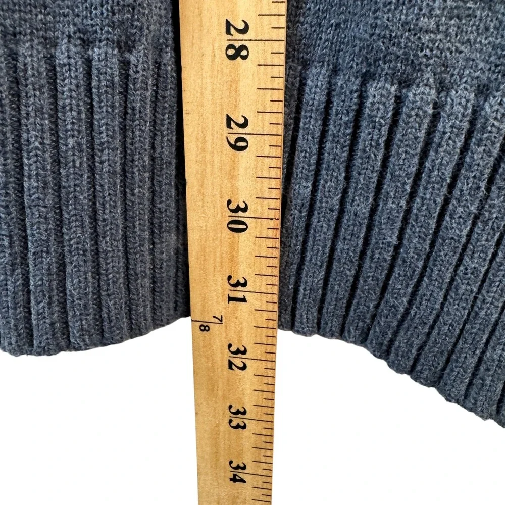 American Eagle Men's Button 1/4 Zip Shawl Collar Sweater XXL Gray Classic Casual